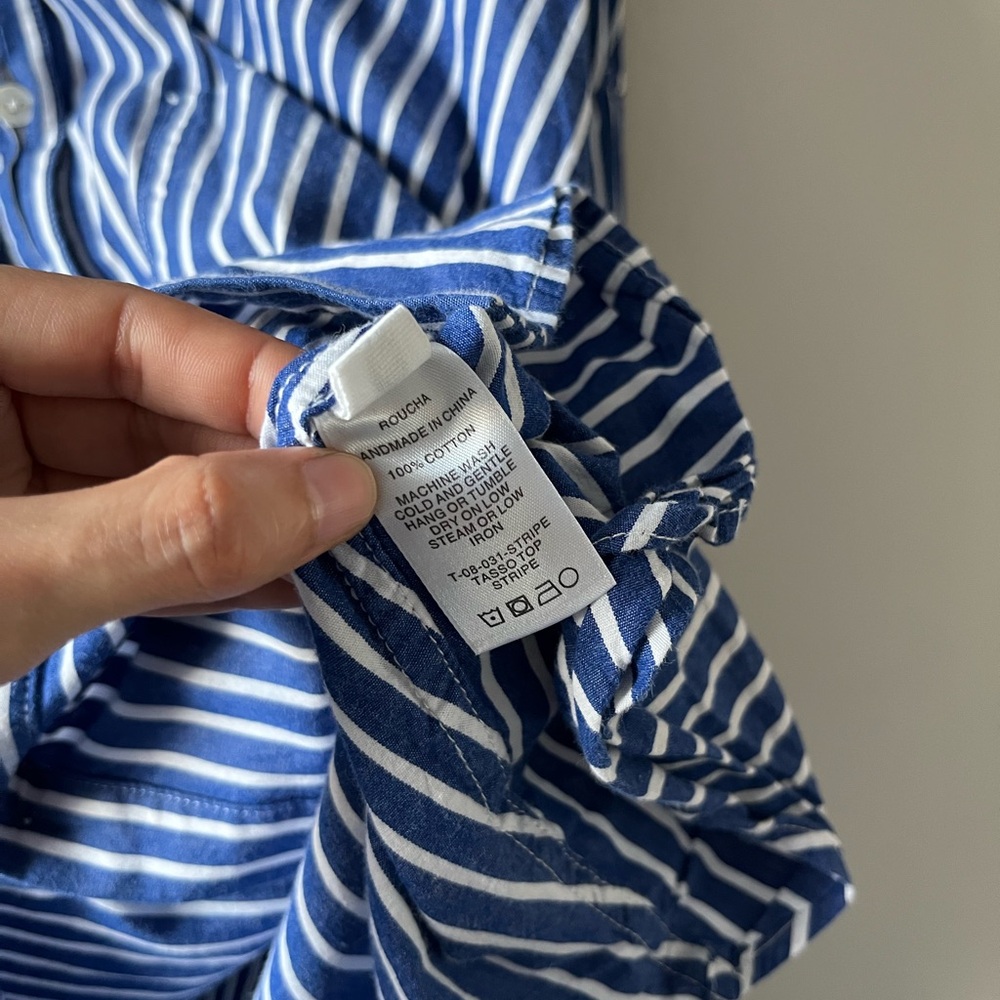 ROUCHA Tasso Stripe Shirt - Size C/ Large - Picture 13 of 16